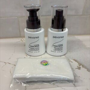 NEW PEVONIA POWER REPAIR PACK KIT HYDRATING CLEANSER & TONER SET 1.7 fl oz each